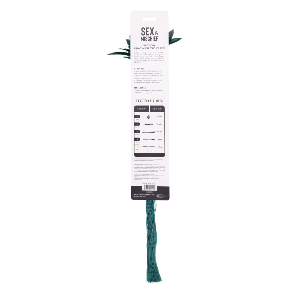 Sex & Mischief Indica Feather Tickler - Feather Tickler Whip