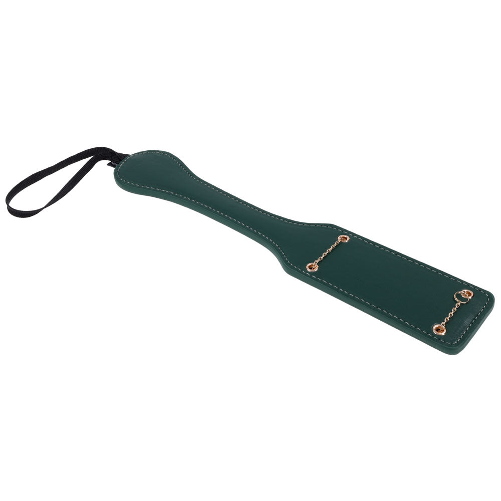 Sex & Mischief Indica Chain Impressions Paddle - /Gold Spanking Paddle