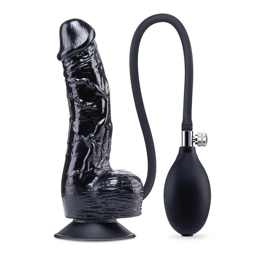 Size Up 6 Inch Inflatable Dildo with Balls - 17.8 cm Inflatable Dong
