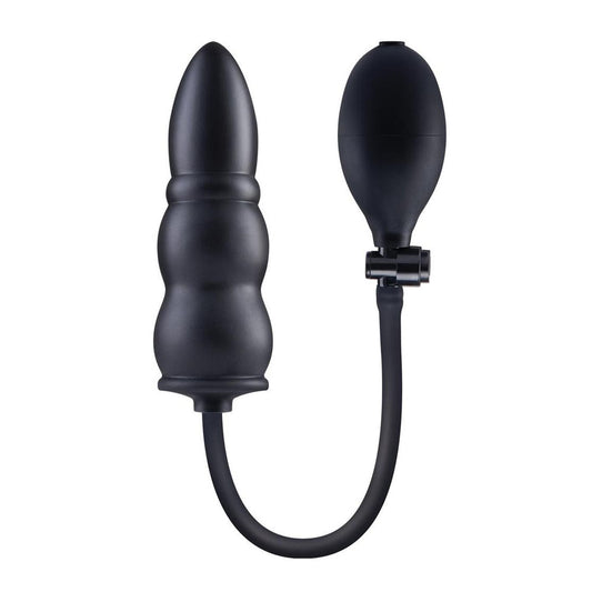 Size Up 5.5 Inch Ripple Inflatable Butt Plug - 15.2 cm Inflatable Butt Plug