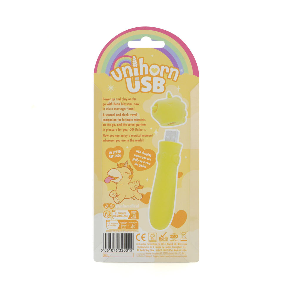 Unihorn - USB Bullet - Bean Blossom - USB Rechargeable Vibrating Bullet