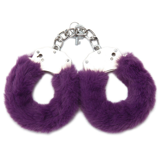 WhipSmart Classic Furry Cuffs – Purple