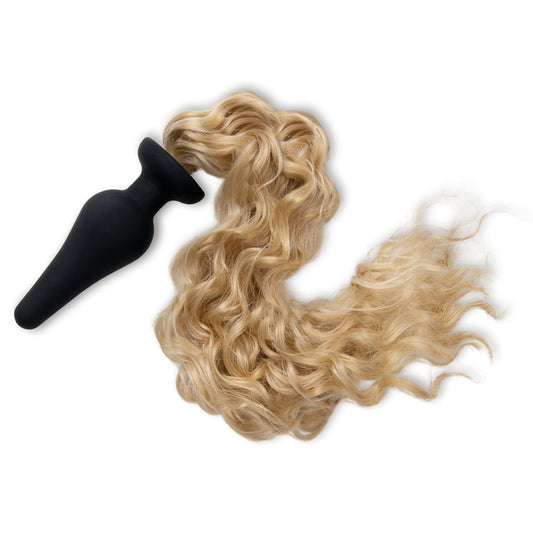 WhipSmart Furry Tales 4 Inch Silicone Pony Tail Butt Plug – Brown