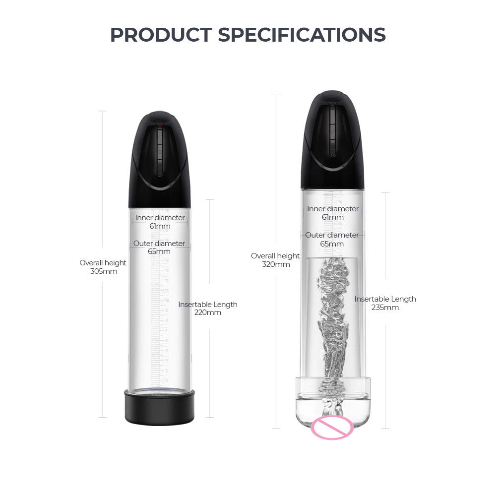 LuvPump Smart Penis Pump - USB Rechargeable 2-in-1 Automatic Penis Pump
