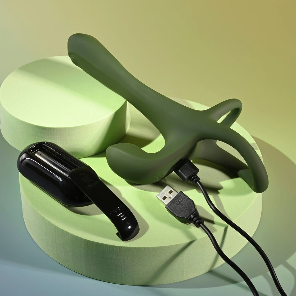 Zero Tolerance STRAP, TAP & GO - USB Rechargeable Vibrating & Tapping Penis Sleeve with Wireless Remote