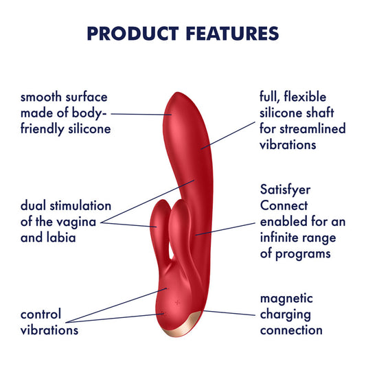 Satisfyer Double Flex – Red