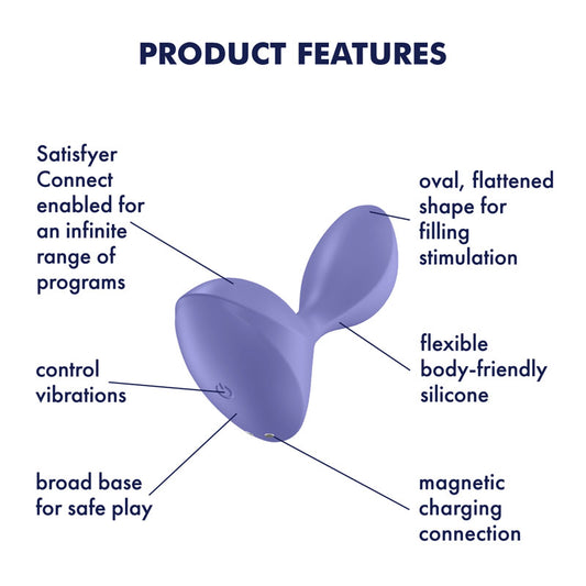 Satisfyer Sweet Seal App-Controlled Anal Vibrator – Purple