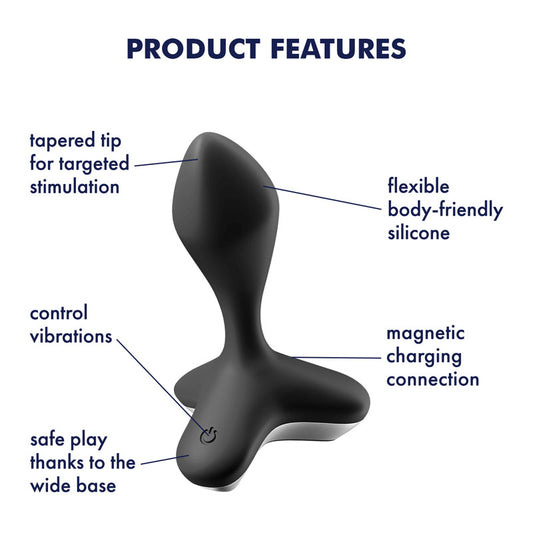 Satisfyer Game Changer Rechargeable Anal Vibrator – Black