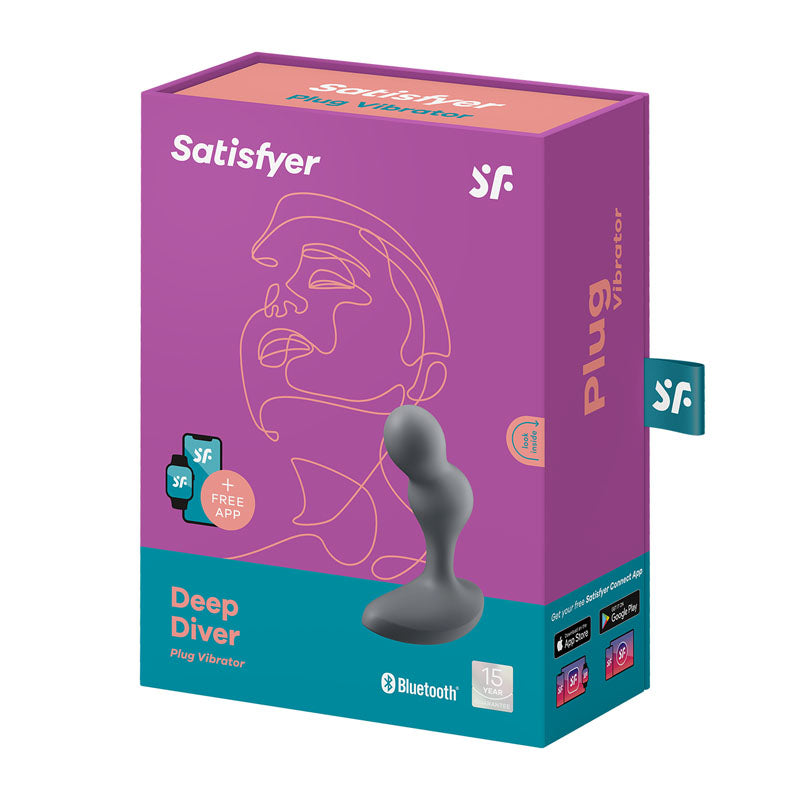Satisfyer Deep Diver App-Controlled Anal Vibrator – Black