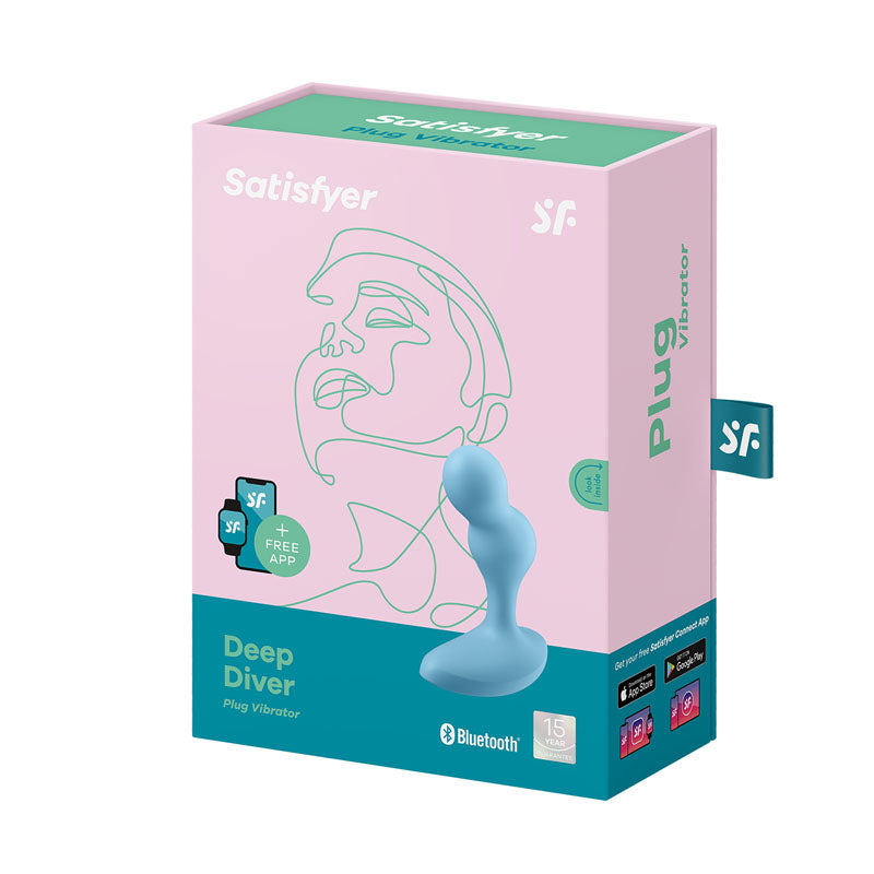 Satisfyer Deep Diver App-Controlled Anal Vibrator – Blue
