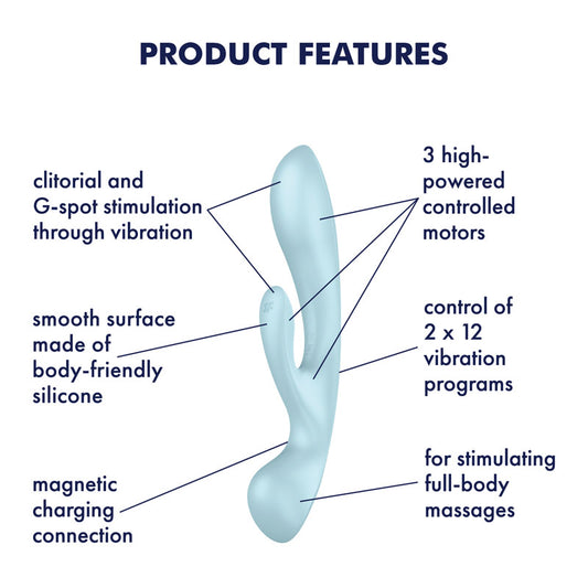 Satisfyer Triple Oh – Blue