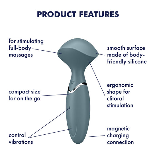 Satisfyer Mini Wand-er – Grey