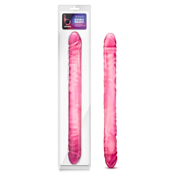 B Yours - 18'' Double Dildo – Pink