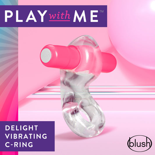 Play With Me Delight Vibrating C-Ring – Pink