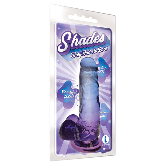 Shades 7'' Jelly TPR Dong – Purple