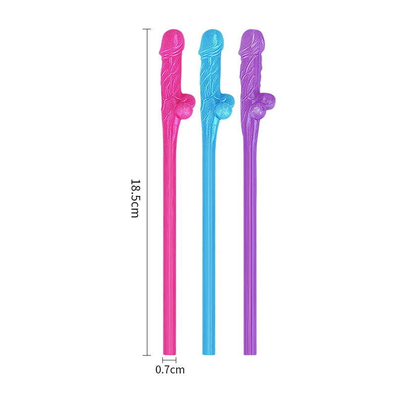 Jokes & Parties Original Willy Straws – Coloured