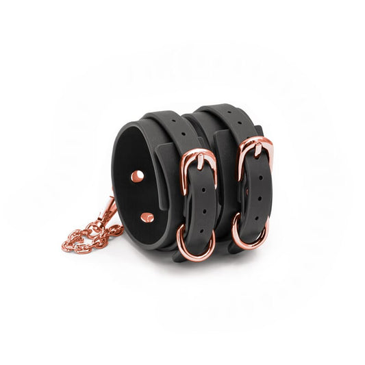 Bondage Couture Ankle Cuffs – Black