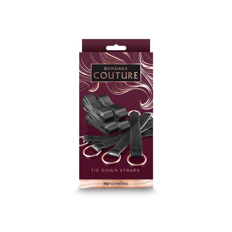 Bondage Couture Tie Down Straps – Black