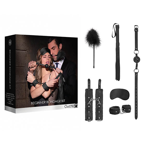 Ouch! Beginners Bondage Kit – Black