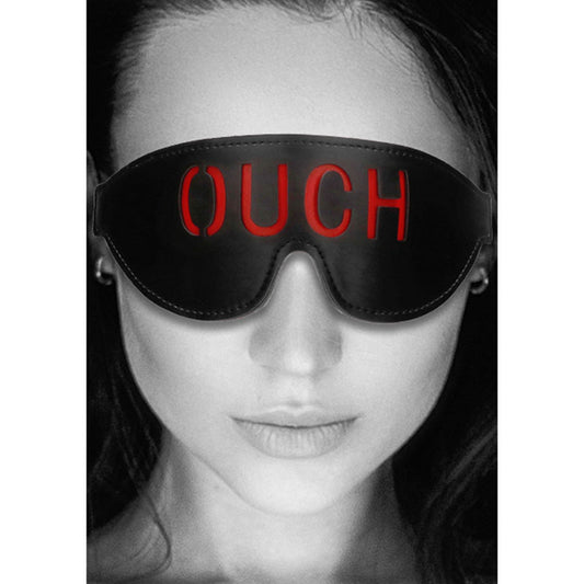 OUCH! & White Bonded Leather Eye-Mask ''Ouch''