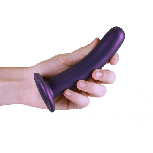 OUCH! Smooth Silicone G-Spot Dildo - 6'' / 14.5 cm – Purple