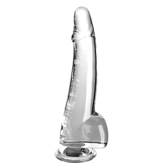 King Cock 10'' Cock with Balls – Clear