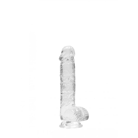 RealRock 6'' Realistic Dildo With Balls – Clear