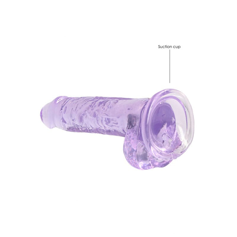 RealRock 7'' Realistic Dildo With Balls β Purple
