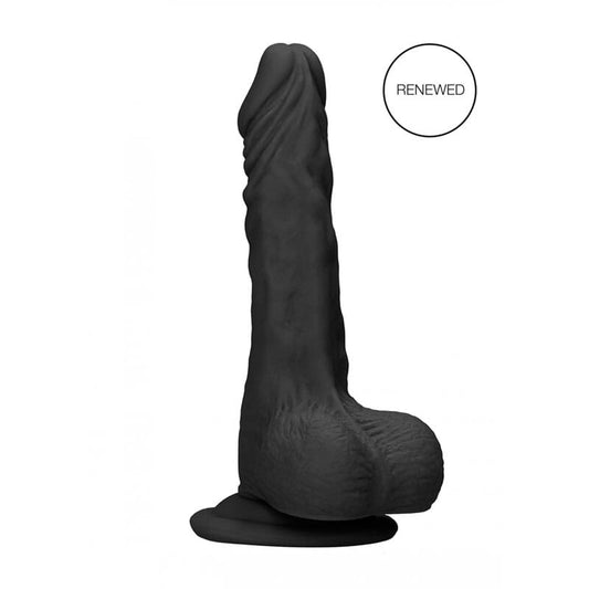REALROCK 7'' Realistic Dildo With Balls – Black