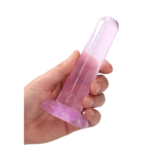 REALROCK Non Realistic Dildo With Suction Cup - 13.5 cm – Pink