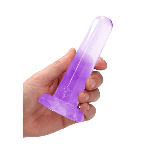 REALROCK Non Realistic Dildo With Suction Cup - 13.5 cm – Purple