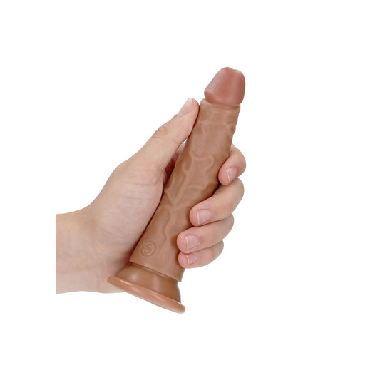 REALROCK Realistic Slim Dildo without Balls - 15.5 cm – Tan
