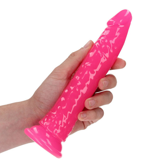 REALROCK 18 cm Slim Glow in the Dark Neon – Pink