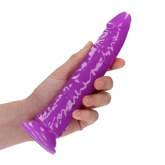 REALROCK 20 cm Slim Glow in the Dark Neon – Purple