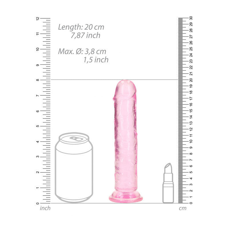 REALROCK 20 cm Straight Dildo – Pink