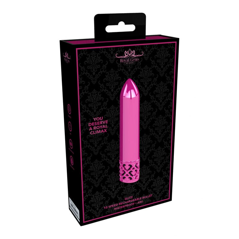 ROYAL GEMS Glitz - ABS Rechargeable Bullet – Pink