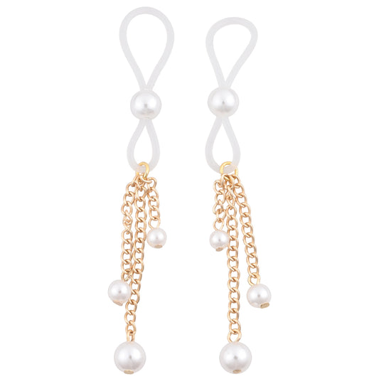 Sex & Mischief Pearl Nipple Ties