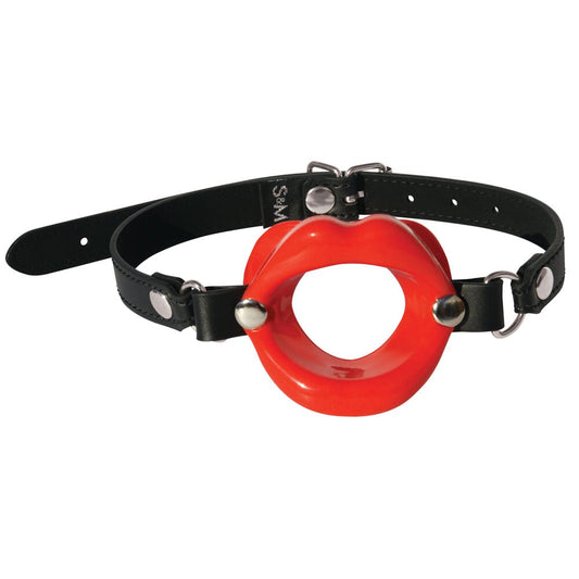 Sex & Mischief Silicone Lips Mouth Gag – Red