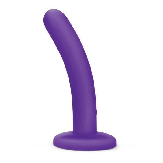 WhipSmart 5'' Slimline Rechargeable Vibrating Dildo – Purple