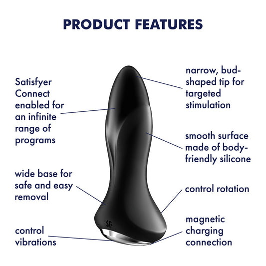 Satisfyer Rotator Plug 1 – Black