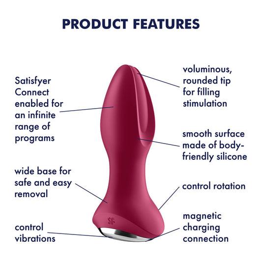 Satisfyer Rotator Plug 2 – Pink