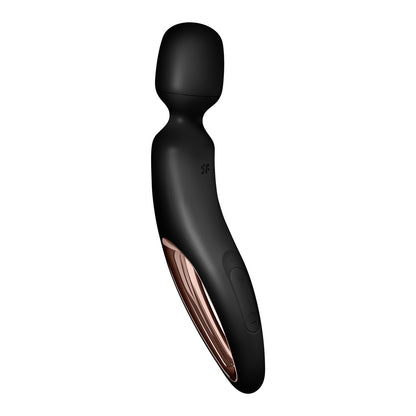 Satisfyer Wand-erland - /Rose Gold USB Rechargeable Massage Wand – Black