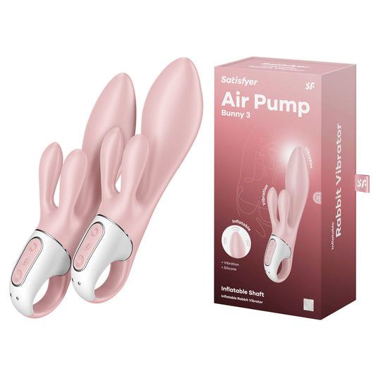 Satisfyer Air Pump Bunny 3 - USB Rechargeable Inflatable Rabbit Vibrator