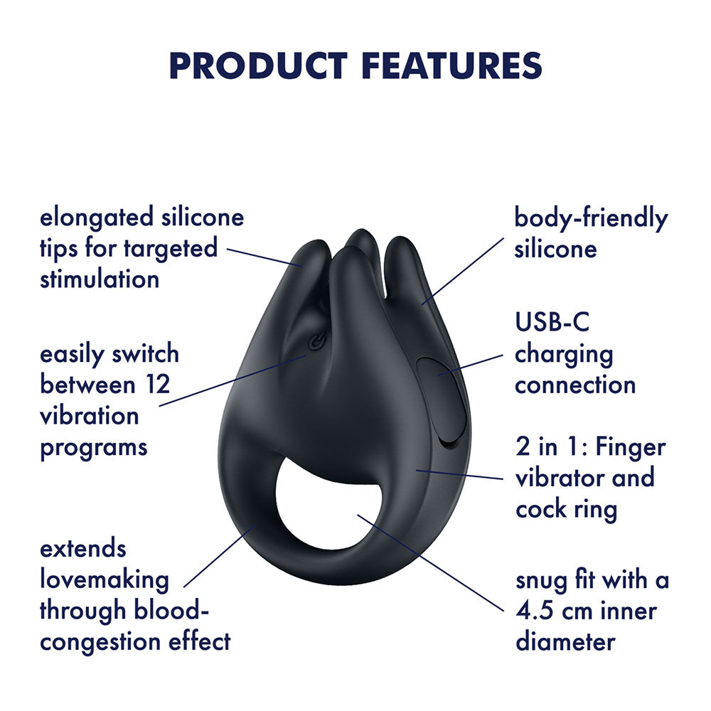 Satisfyer Perfect Pair 1 - USB-C Rechargeable Vibrating Couples Ring