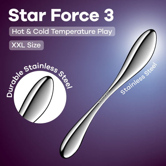 Satisfyer Star Force 3 - Steel 27 cm Dildo