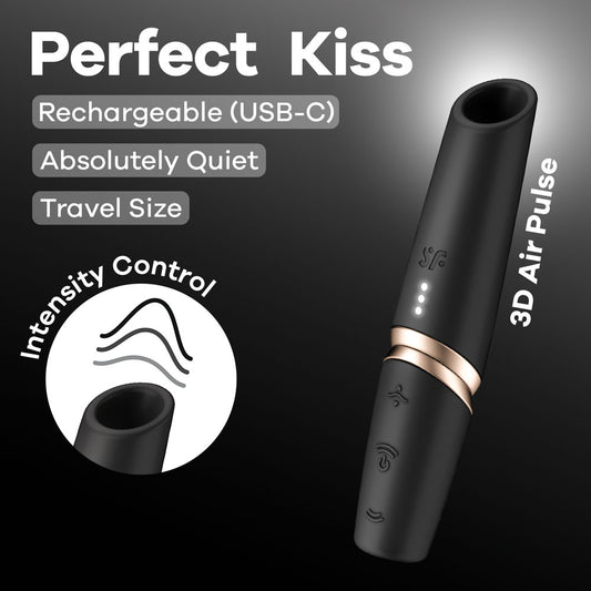 Satisfyer Perfect Kiss - USB Rechargeable Air Pulse Stimulator