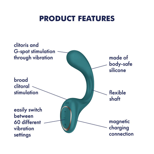 Satisfyer G For Goddess 2 - Bottle - Bottle 18.8 cm USB Rechargeable Vibrator with Clit Stim