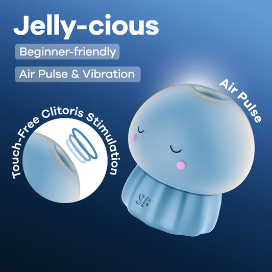 Satisfyer Jelly-cious - USB Rechargeable Air Pulse Stimulator – Blue