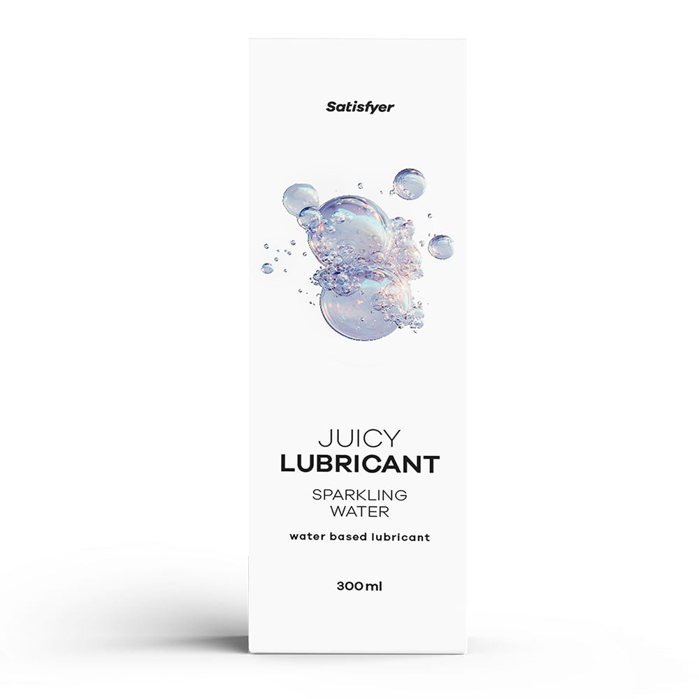 Satisfyer Juicy Lubricant 300 ml Sparkling Water - Tingling Water Based Lubricant - 300 ml Bottle
