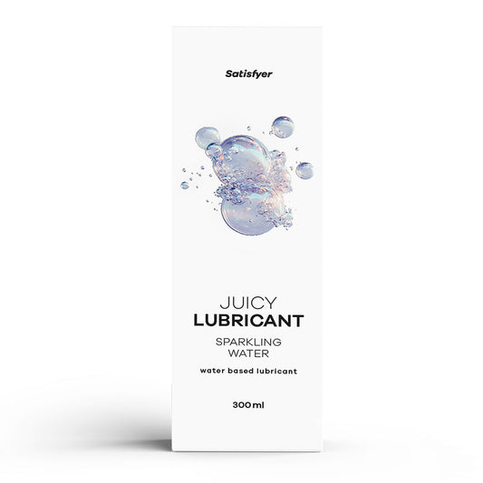 Satisfyer Juicy Lubricant 300 ml Sparkling Water - Tingling Water Based Lubricant - 300 ml Bottle